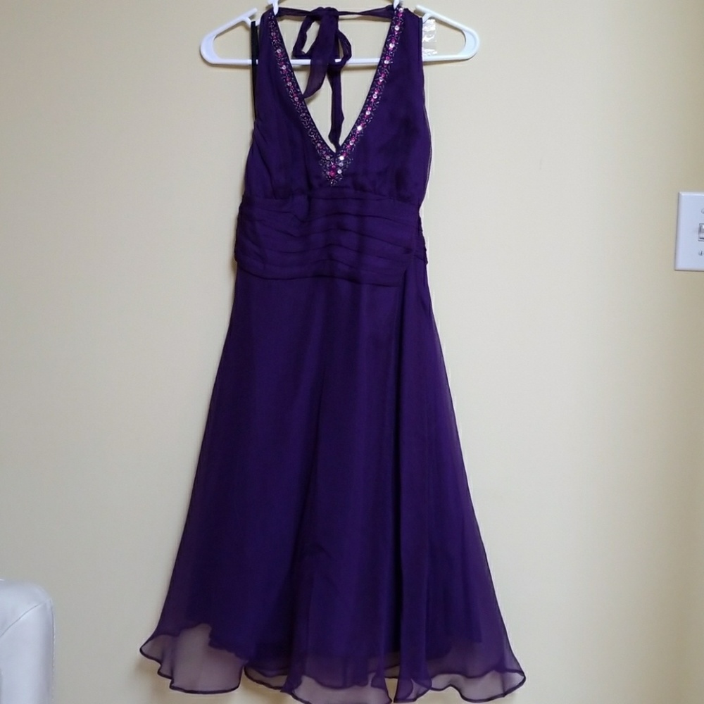 Halter dress, backless